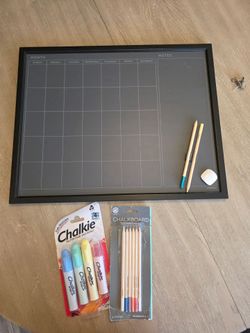Chalkboard Wall Calendar Magnetic Board