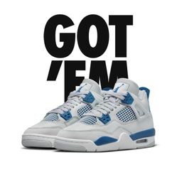 jordan 4 midnight navy sizes 7Y 10 11 12 13 