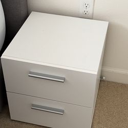 White Nightstand for Bedroom