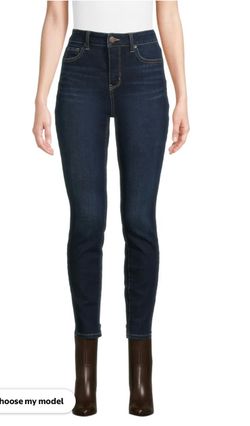 New! Time and Tru Women's High Rise Skinny Jeans
