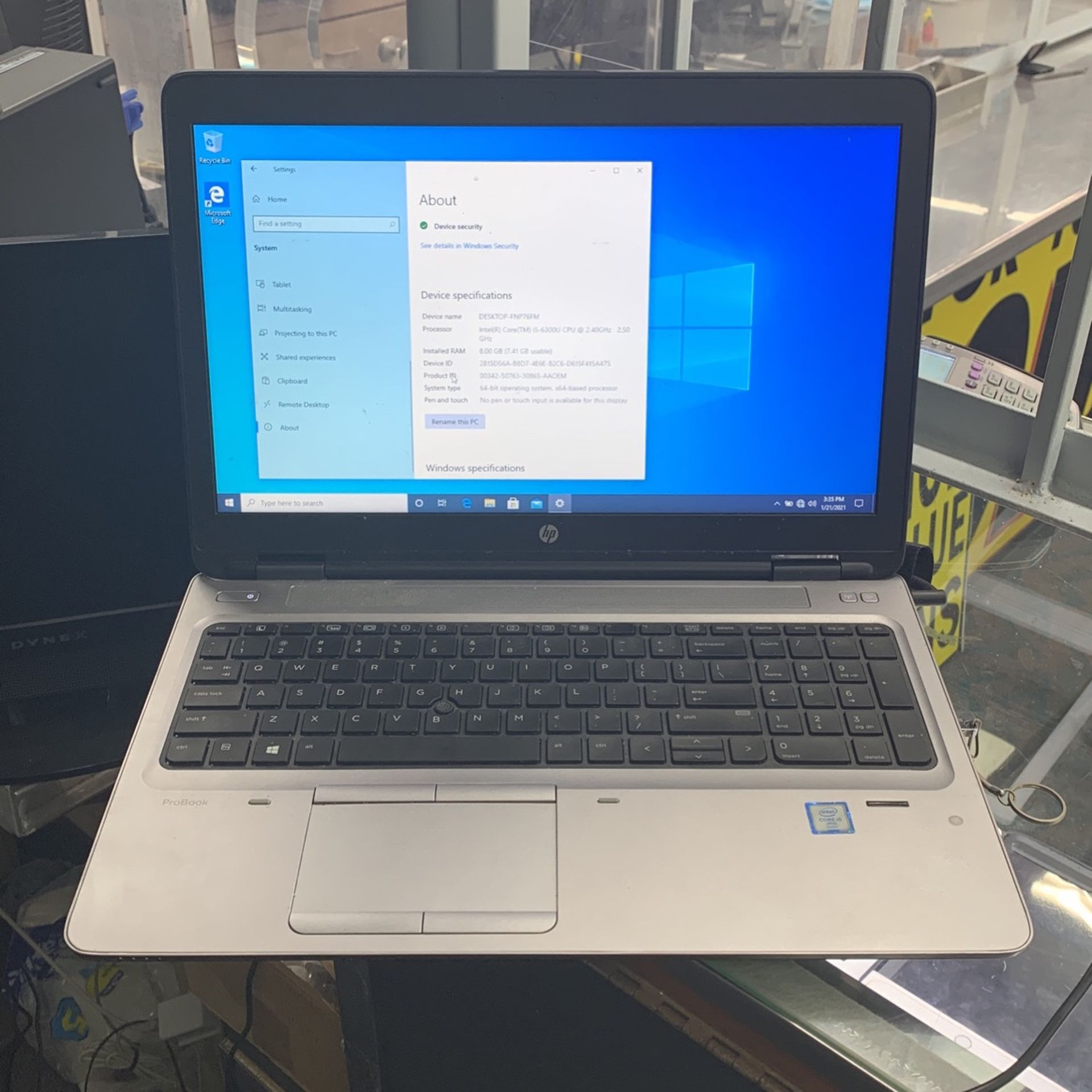 HP Pro book 650 Laptop i5,8gb, 256SSD Very Fast! Retail $1100