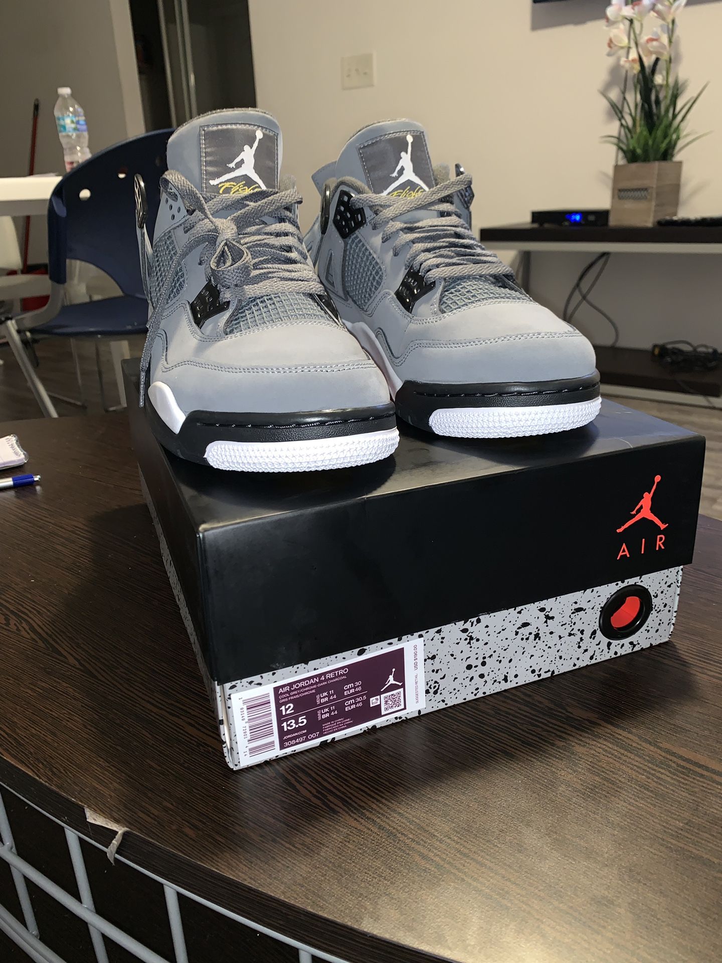Jordan Cool Grey 4’s (2019) size 12