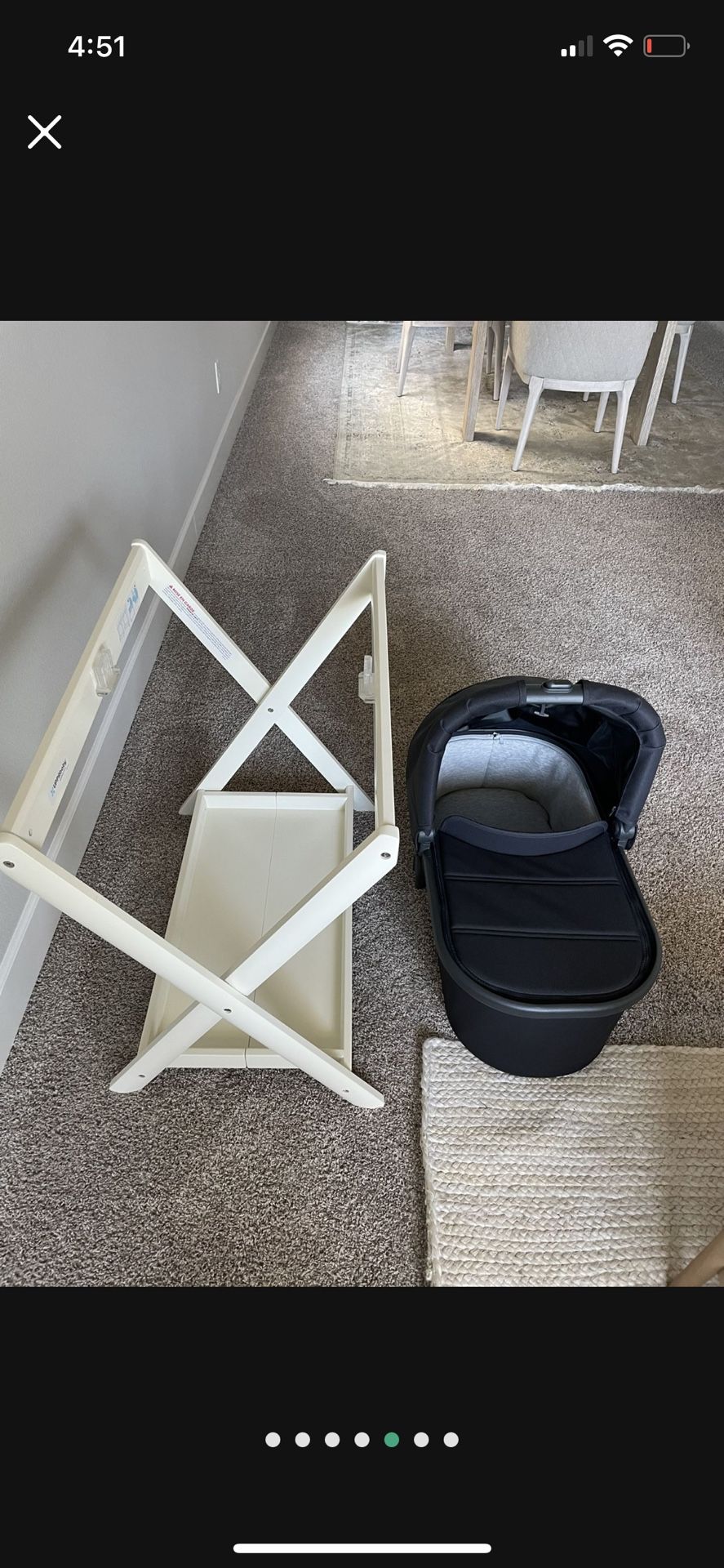 Uppababy Basinet & Stand (Can Be Sold Separate)