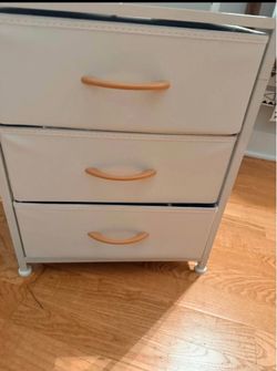 White 3 Drawer Dressed- $35 OBO
