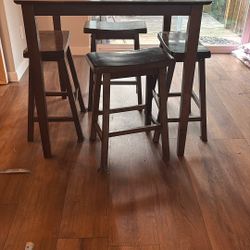 Table And Stools - Must Go Today!