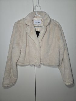 Cropped Faux Fur Sweater 