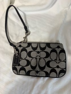 Coach Signature Wristlet Clutch