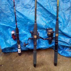 Cabela's 60 Inch Fishing Pole And 2 Abu Garcia Rods With Shimano Reels for  Sale in Portland, OR - OfferUp