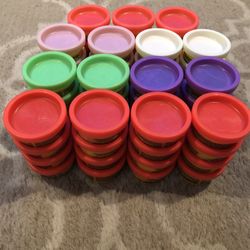60 - 1oz Tubs Of 6 Different Color Play-Doh
