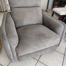 Luxury glider recliner for big and tall.
