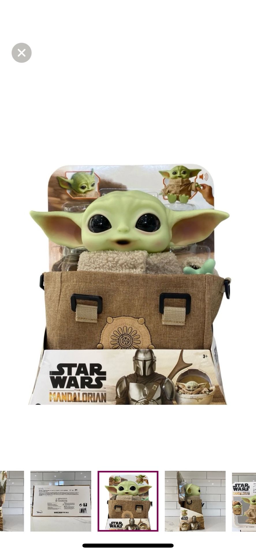 Baby Yoda Plush, Talking Doll In Satchel
