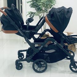Contours Curve V2 Convertible tandem Double Baby Stroller 