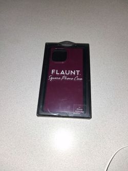 FLAUNT BURGUNDY IPHONE 13 PRO MAX SQUARE PHONE CASE NEW IN CASE