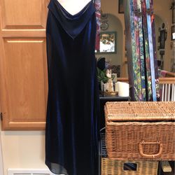 Black & Royal Blue Sz14 Nightway Evening Dress