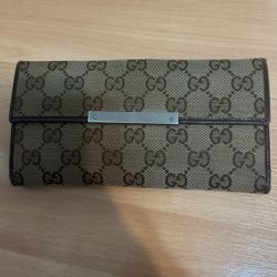 Gucci Canvas Long Wallet