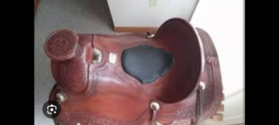 pierce bodine saddle - pbs- wide style horse saddle