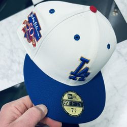Size 7 3/4 Jackie Robinson Dodgers Fitted