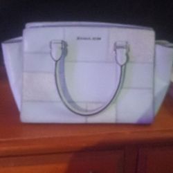 Michael Kors Quilt Selma Medium Top Zip Satchel in Celedon