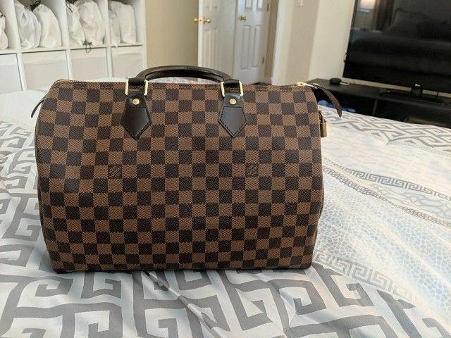 Louis Vuitton Speedy 35 Demier Ebene Bag 