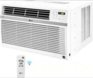 LG 18,000 BTU 230/208-Volt Window Air Conditioner LW1821ERSM Cools 1,000 Sq. Ft. with ENERGY STAR and Remote, Wi-Fi Enabled