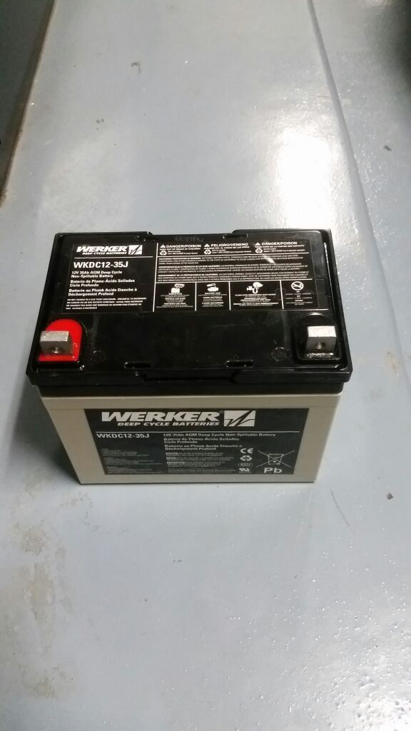 Werker 12V Deep Cycle Battery WKDC12-35J