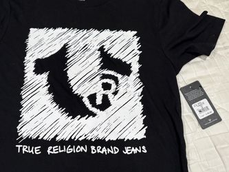 True Religion Brand Jeans Black Graphic T-Shirt