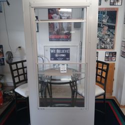 EMCO 35 1/4" x 79 1/4" Self-Storing Storm Door!