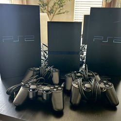 Sony PlayStation Console with Controllers