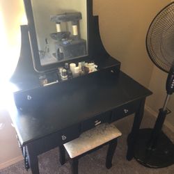 Modest Black Vanity