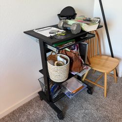 3 Tier Table With Keyboard Drawer