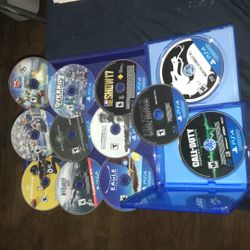 READ CAPTION* 12 Ps4 Games Dvds Also I Only Have Two Cases For The Two In The Picture The Other 10 I Can’t Find The Cases. THEY ALL WORK.
