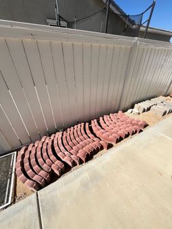 Scalloped Curved Concrete and Bricks FREE!!!