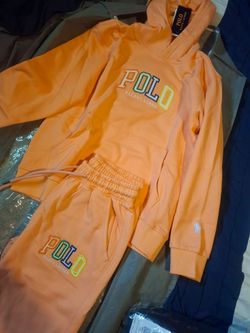 Kids orange Polo Ralph Lauren  jogger set