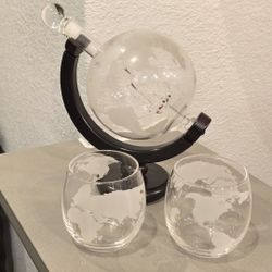 Globe Ship Whiskey Decanter