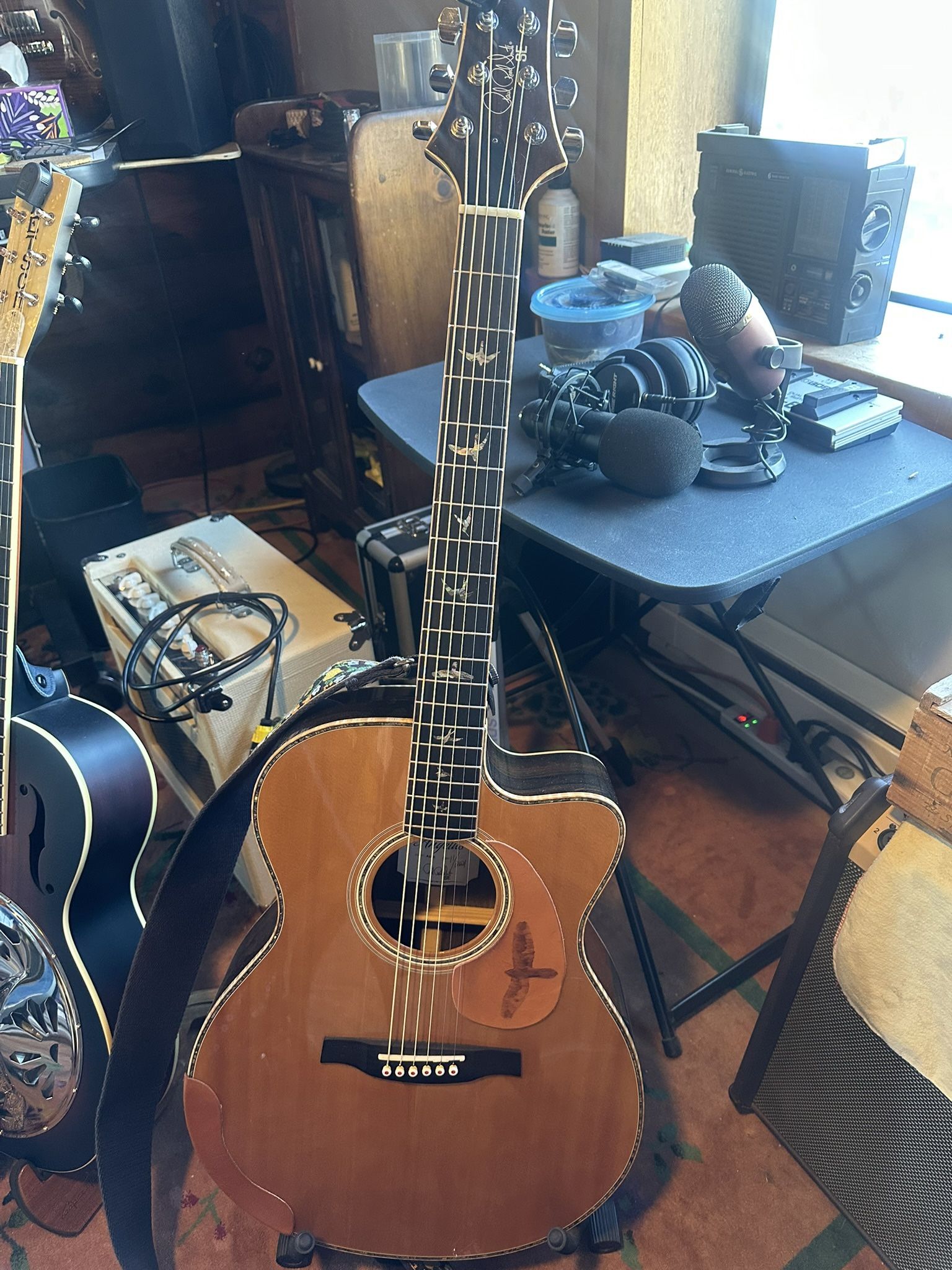 PRS SE A60 Angelus Acoustic-electric Guitar - Natural