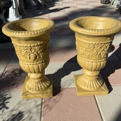 New Flower Pots Made Out Of Cement Perfect Gift 