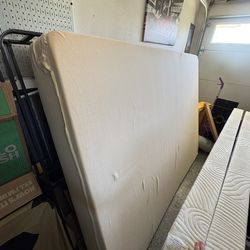 Queen Memory Foam Mattress And Metal Box Spring