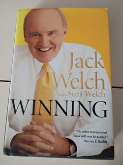 Winning by Jack Welch Hardcover Business General Electric GE CEO Book Excellent