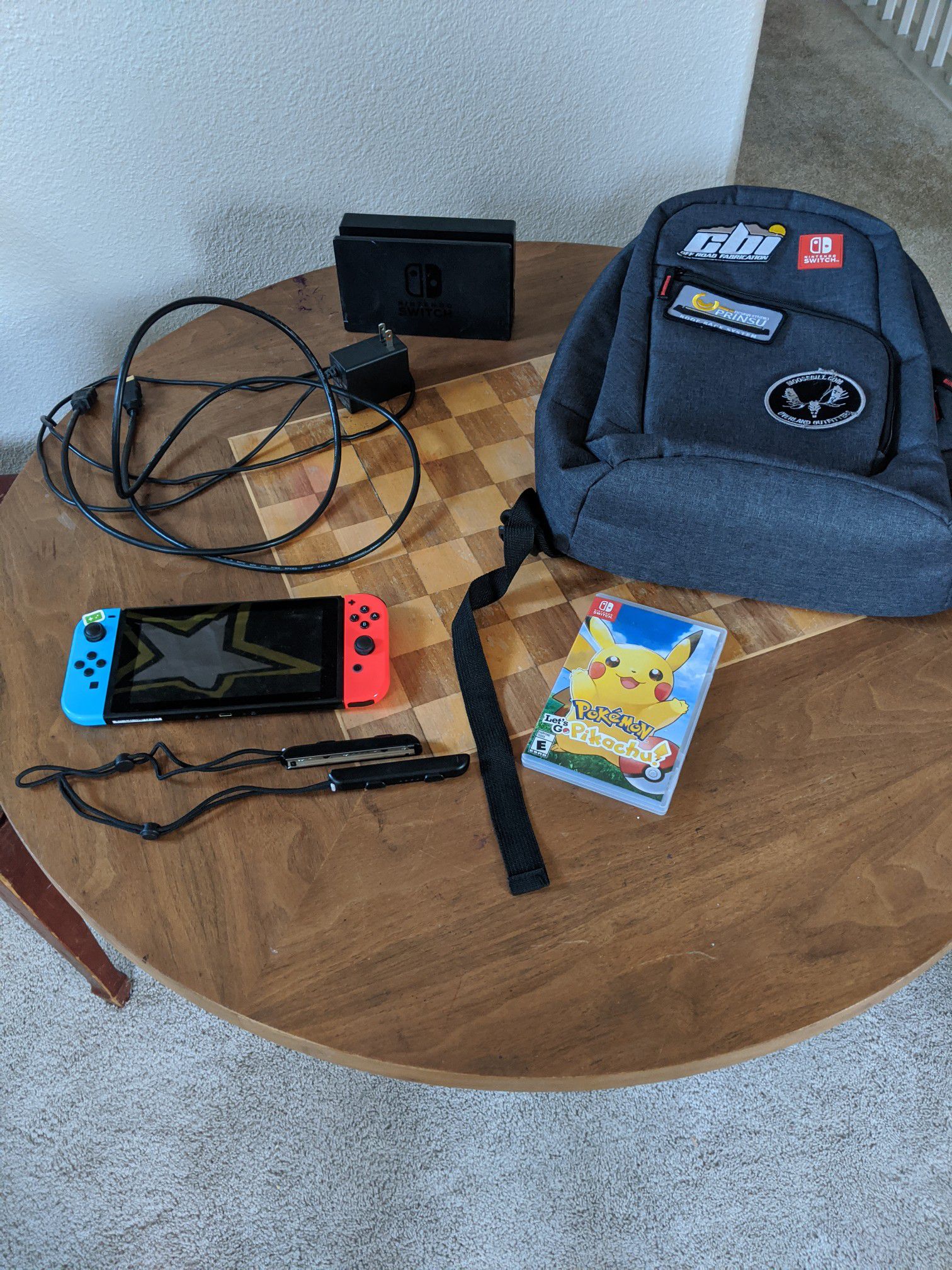Nintendo switch with games and accessories