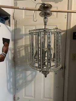 Chandelier Chrome And Glass