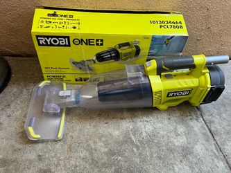 RYOBI ONE+ 18V Handheld Cordless Pool Vacuum Cleaner (Tool Only) with Floor Head