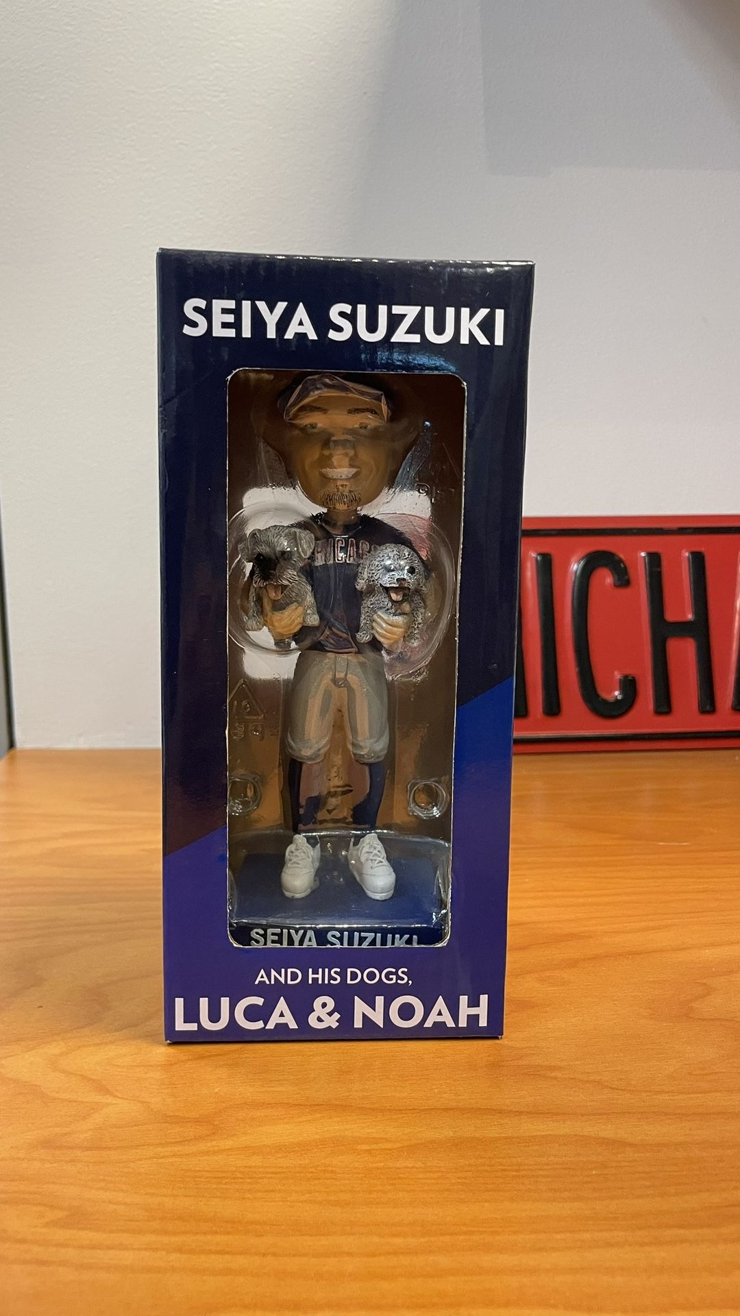 Seiya Suzuki with Dogs Chicago Cubs Bobblehead