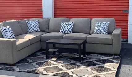 Beige sectional sofa