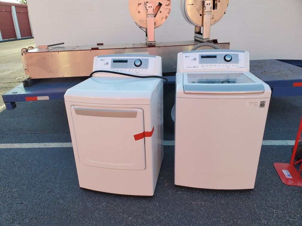 LG DIRECT DRIVE WASHER AND SENSOR DRY DRYER