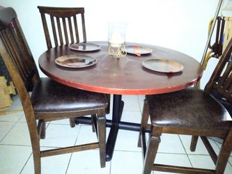Table and chairs