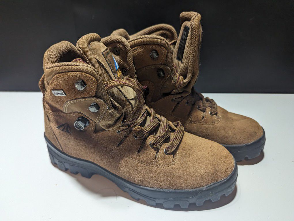 Rugged Mt. Everest Hiking Boots, Summer 4 Model, Genuine Leather, Size 8.5
