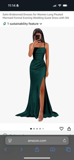 Emerald Green Dress- Never Worn - Women Size 0