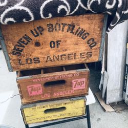 Vintage Bottle Wood Crates1970’s 