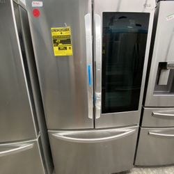 Stainless Steel LG French Door InstaView Refrigerator 