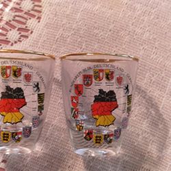 2  Germany Shot Glasses 
